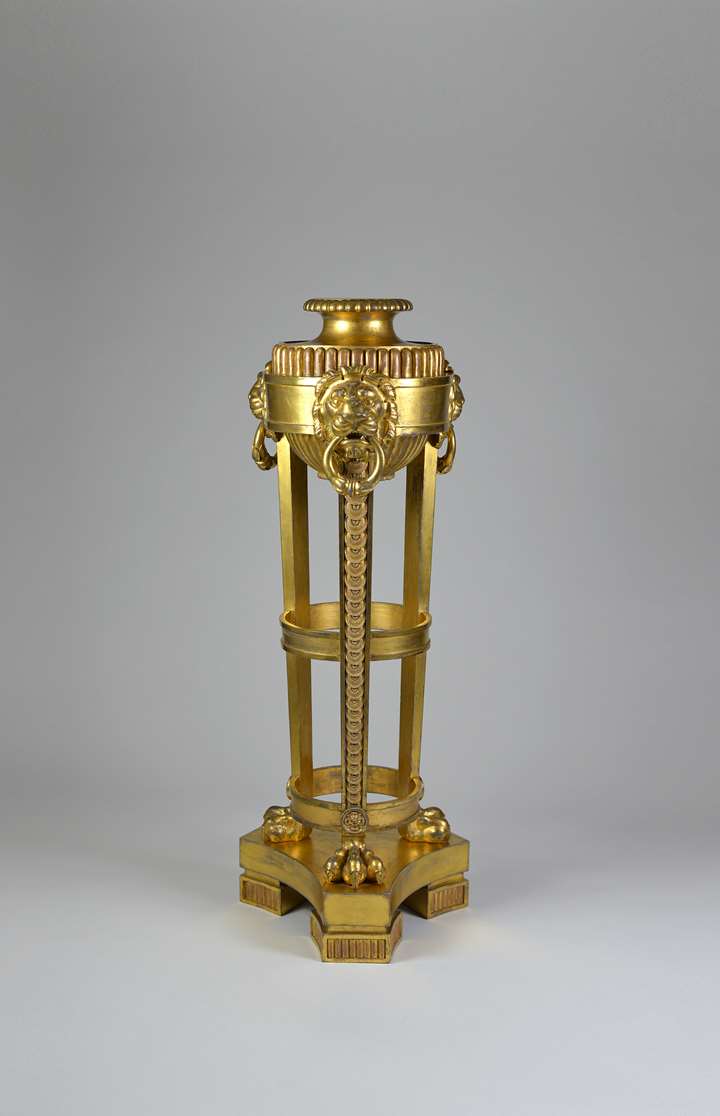 A Regency period giltwood stand in the manner of Thomas Hope
